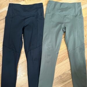 CALIA by Carrie Underwood Black & Green Leggings